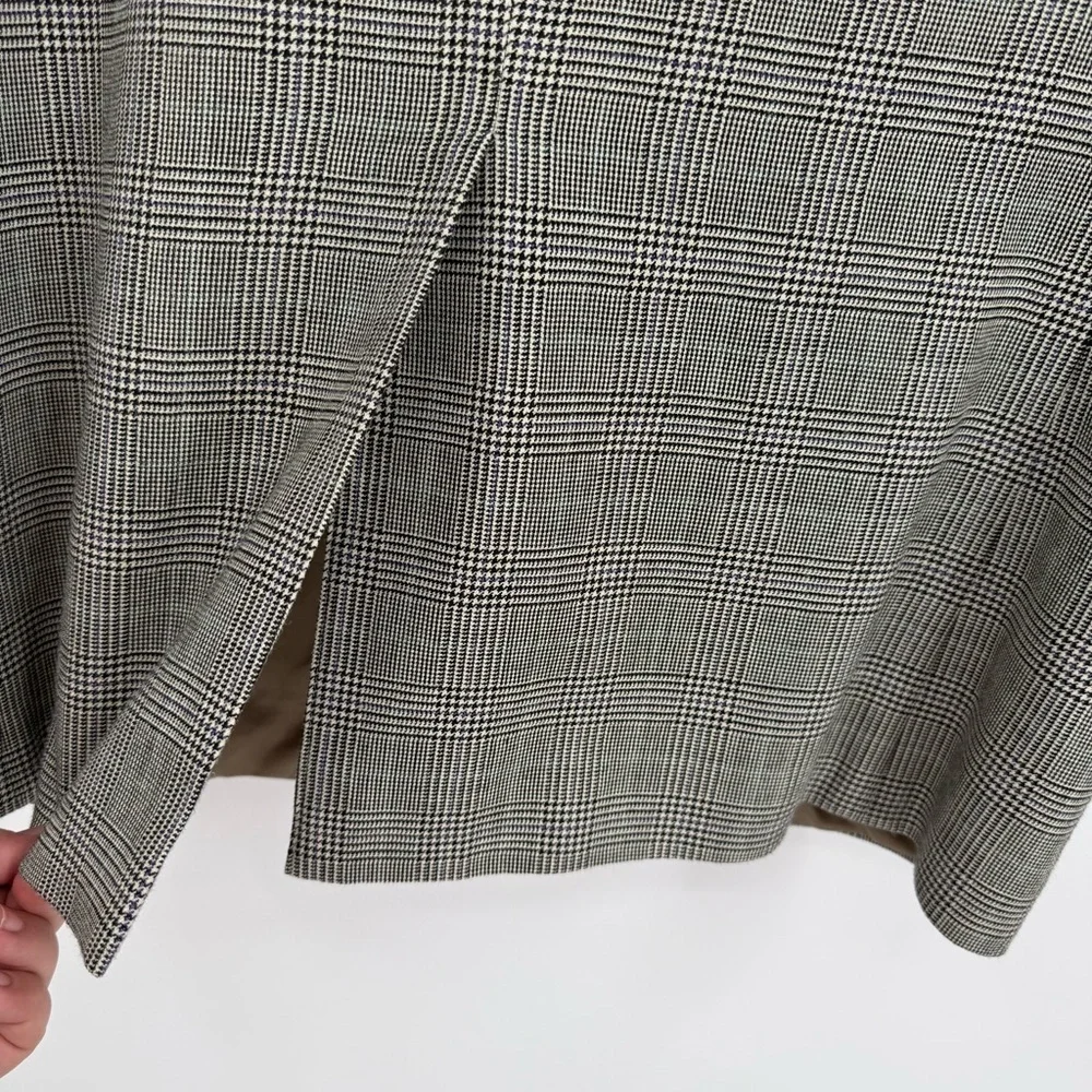 Lauren Ralph Lauren Men's black houndstooth silk Wool Sport Blazer Size 42 R